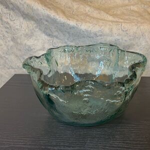 Elegant Green Glass Bowl